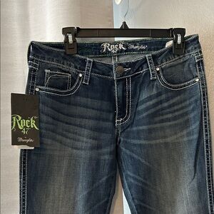 Rock Revival Dark Blue Boot Cut Jeans